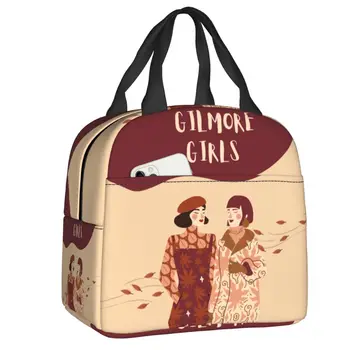 Изготовленная на заказ сумка для ланча Gilmore Girls, теплый кулер, термоизолированный ланч-бокс для женщин, Детская Рабочая Школьная еда, сумки для пикника