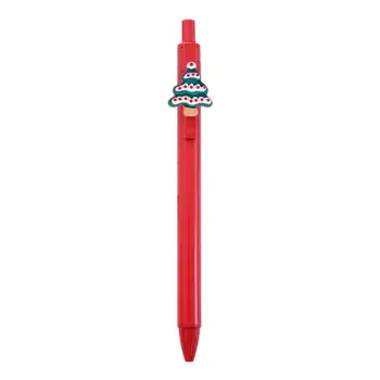 Рождественская гелевая ручка с черными чернилами, выдвижная ручка для письменных принадлежностей, Школьные канцелярские принадлежности, ручка, подарки для детей, школьный креатив Chr Z9J7