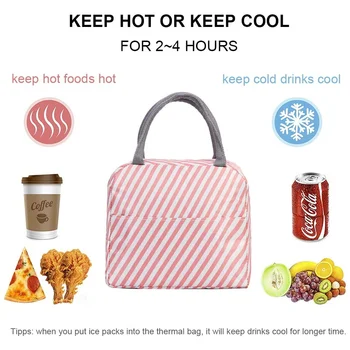 Термоизолированная сумка для обедов, детская коробка для ланча, сумка для пикника с едой для работы, сумки-холодильники для хранения для женщин, сумка-тоут