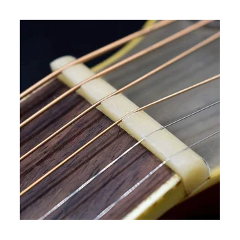 Гитарная гайка из натуральной кости крупного рогатого скота Седло для акустической гитары для гитары