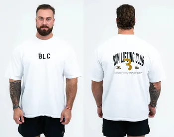Летняя одежда мускулистые мужчины, футболка CBUM с коротким рукавом, спортивная рубашка CBUM из высококачественного чистого хлопка, футболка CBUM американского размера оверсайз