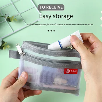 Портативный двухслойный чехол на молнии, нейлоновая мини-сумка для хранения, автобусная кредитная карта, небольшая сумка для документов, многоцветная сумка-органайзер для кабелей.