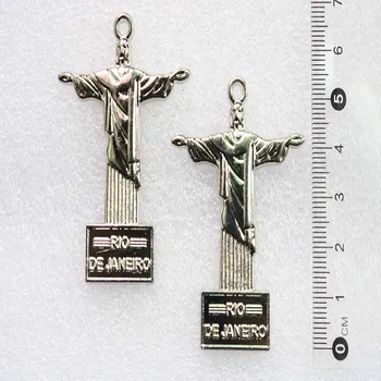 Медаль Санта-Ана-Мария-Иисус с металлической подвеской, Крест, Центральная медаль Девы Марии