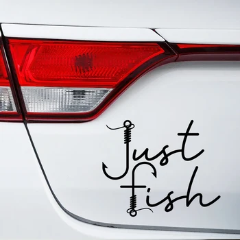 k569 # Виниловая наклейка разных размеров для Just Fish Fishing Автомобильная наклейка Водонепроницаемые автодекоры для бампера заднего стекла