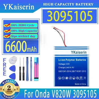 Аккумулятор YKaiserin 6600 мАч для аккумуляторов ноутбуков Onda 3095105 V820W