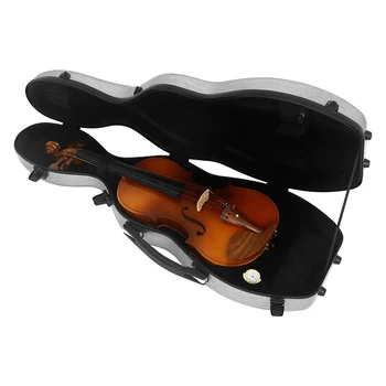 Футляр для скрипки Легкая портативная коробка для скрипки С внешними съемными ремнями сумки для хранения Футляр для хранения из углеродного волокна Челночный корабль