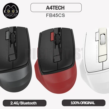 Беспроводная Мышь A4Tech FB45CS 2 Режима 2.4 G Bluetooth Mute Air Mouse С Регулируемым Датчиком DPI Перезаряжаемые Эргономичные Офисные Мыши Подарки