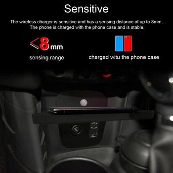 Быстрое беспроводное зарядное устройство для держателя приборной панели автомобиля-BMW Mini One Cooper S Hatch F55 F56 2017-2019