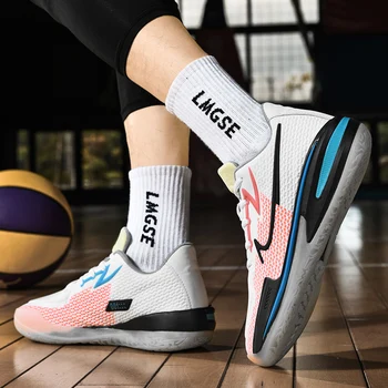 Мужская модная обувь для активного отдыха, спортивная обувь на мягкой подошве, прочная и противоскользящая баскетбольная обувь