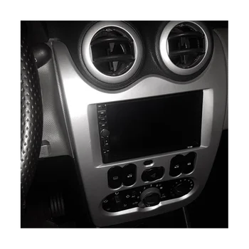 Двойная рамка для автомобильного DVD-радио Din для RENAULT LOGAN 2010-2013 LHD 7-ДЮЙМОВЫЙ адаптер CD Комплект Отделки панели Рамка