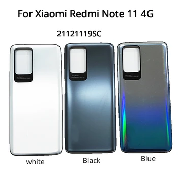 Для Xiaomi Redmi Note 11 4G Задняя крышка аккумулятора Задняя крышка дверцы корпуса для Realme 21121119SC Замена задней крышки аккумулятора
