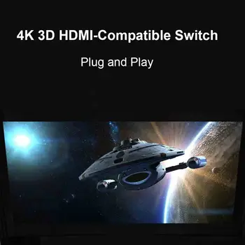 4K*2K Mini 3 Порта HDMI-совместимый Переключатель 4K Switcher Splitter 1080P 3 Входа 1 Выходной Порт Концентратор для Xbox PS4 DVD HDTV ПК Ноутбук ТЕЛЕВИЗОР