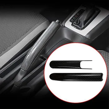 10-кратный чехол для ручного тормоза из углеродного волокна из АБС-пластика, рукоятка, рычаг, крышка тормозной ручки для Honda Fit/Jazz GR9 2020 2021