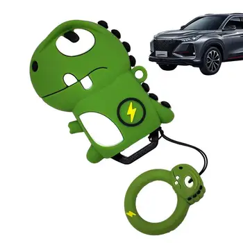 Мягкий Динозавр Дракон Силиконовый чехол для ключей от машины, чехол-держатель, сумка для ключей от машины, защитный чехол для ключей, автомобильные Аксессуары