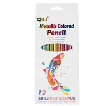 Цветной карандаш 12-цветной водорастворимый цветной грифель студенческая живопись цветная ручка бревно деревянный шестиугольный цветной грифель