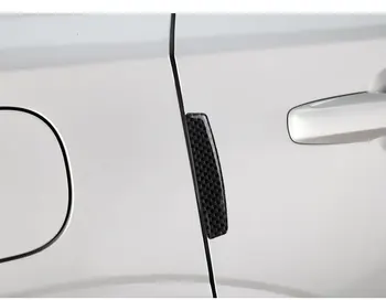 4ШТ автомобильных наклеек Наклейки на ручки кузова 3D Аксессуары для автомобильных дверей из углеродного волокна, устойчивые к царапинам, светоотражающие водонепроницаемые наклейки для домашних животных